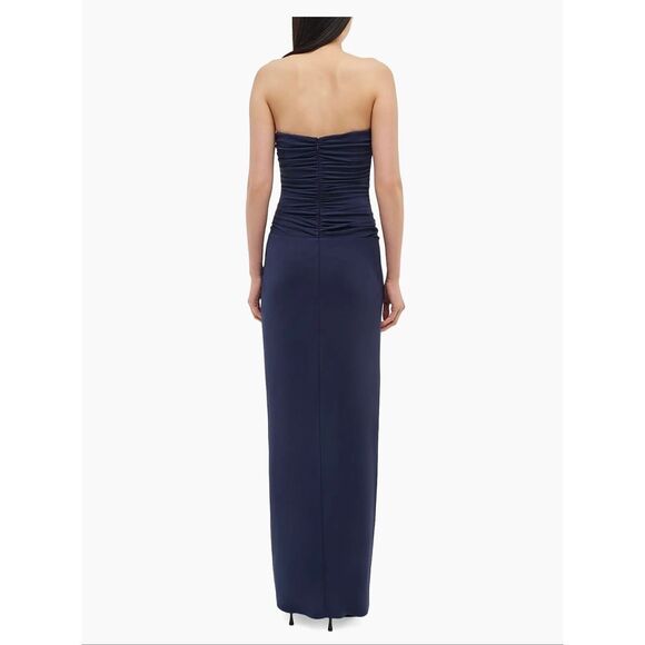 SIMKHAI $795 Emma Ruched Strapless Column Gown Size 4 - Picture 3 of 12